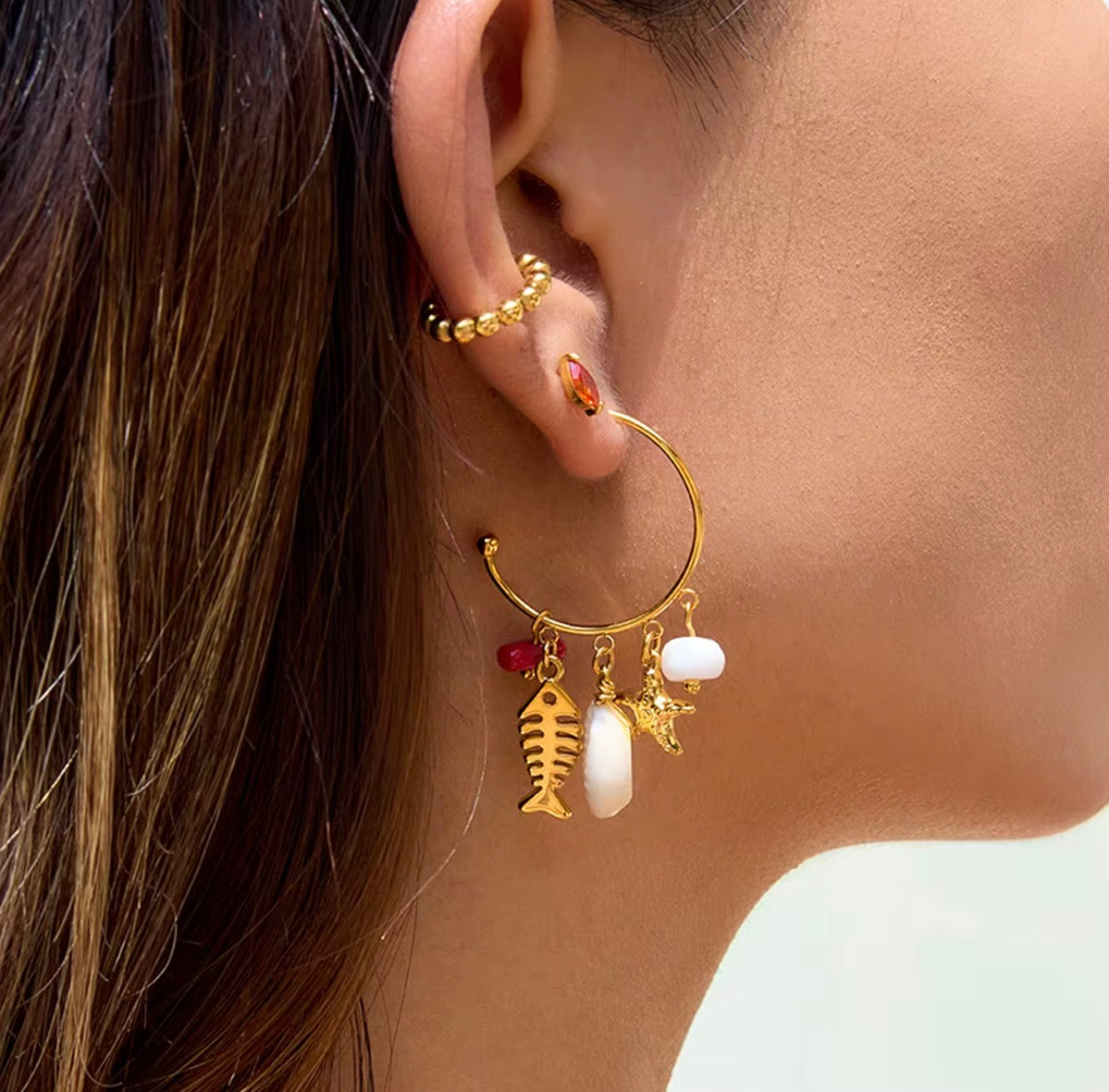 Coastal Charm Hoops