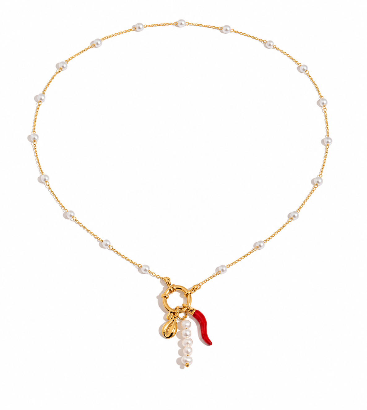 Luna Pepper Pearl Necklace