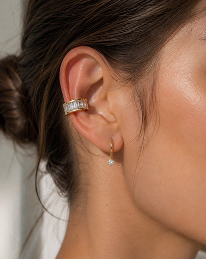 Baguette Crystal Ear Cuff