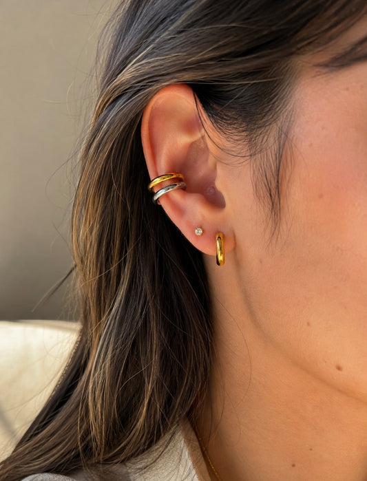 Two-Tone Ear Cuff Set