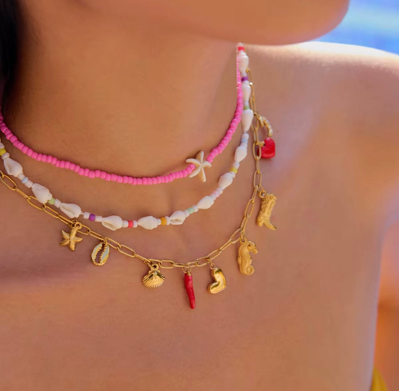 Sirena – Multi Charm Necklace