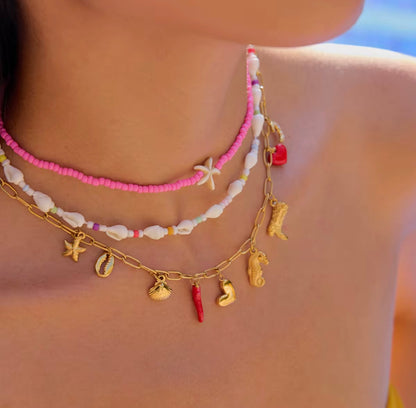 Sirena – Multi Charm Necklace
