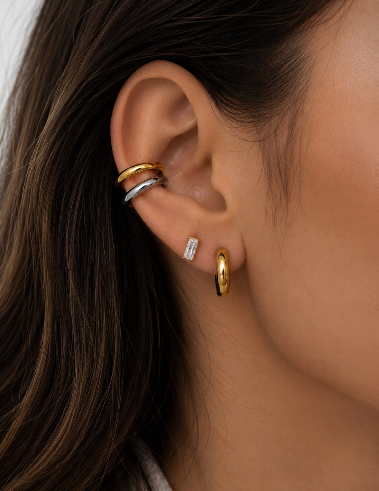 Two-Tone Ear Cuff Set
