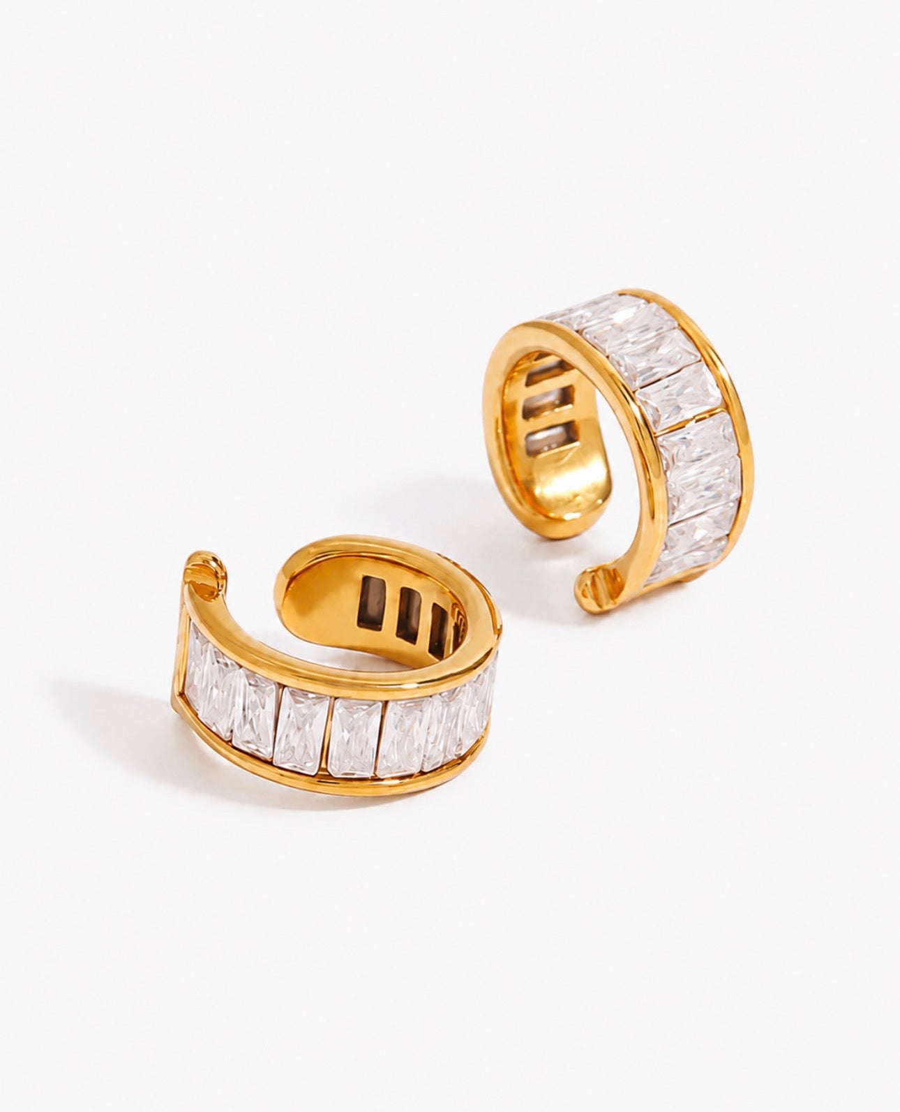 Baguette Crystal Ear Cuff