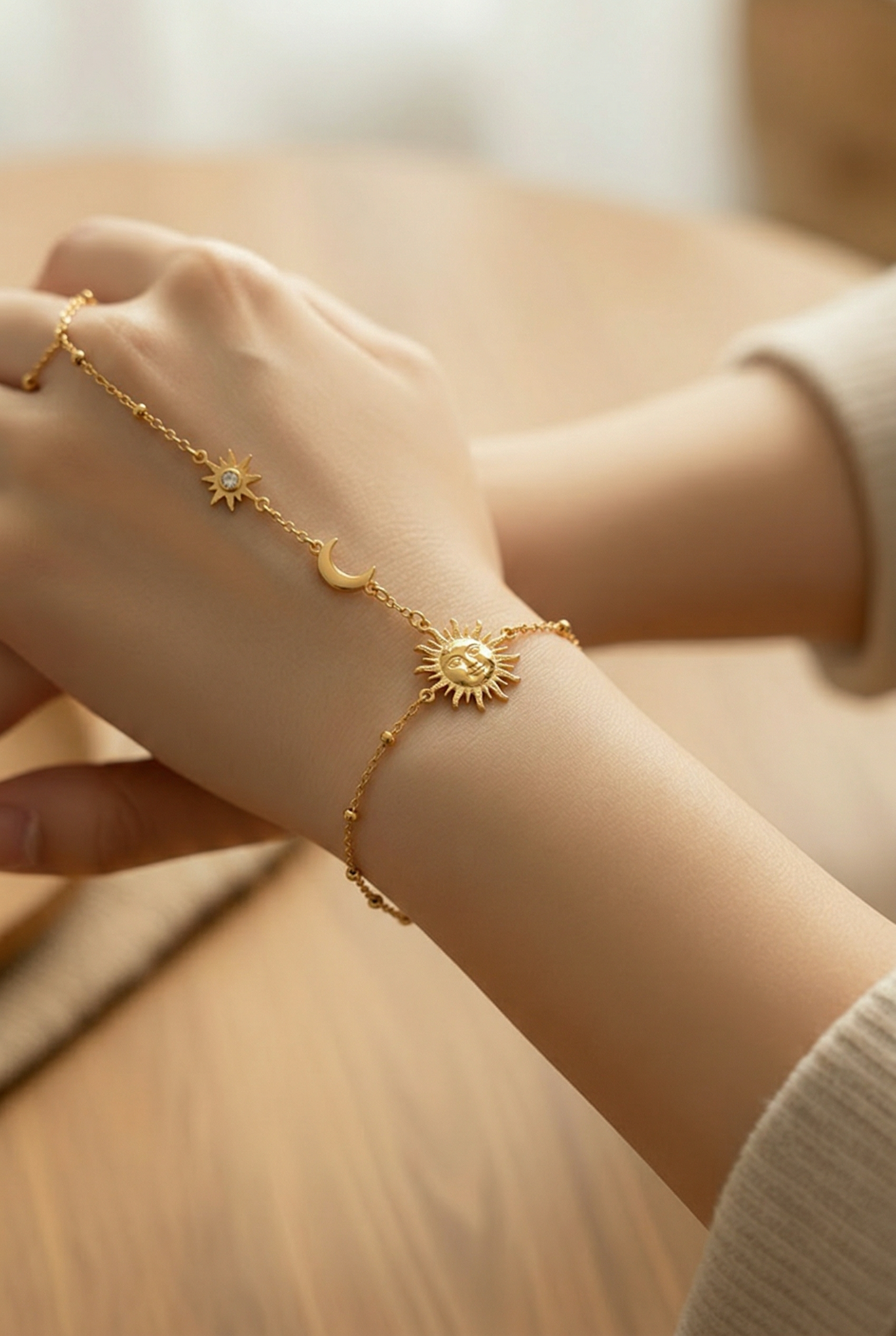 Celeste Hand Chain Bracelet
