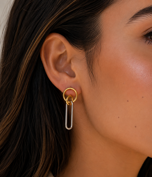 Oria – Linear Geometric Earrings