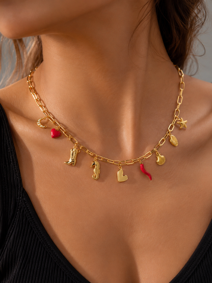 Sirena – Multi Charm Necklace