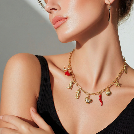 Sirena – Multi Charm Necklace