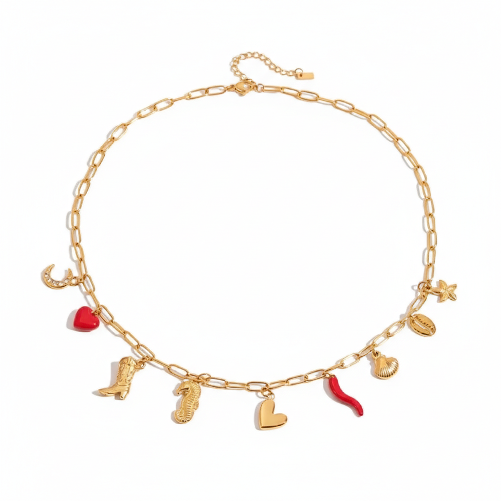 Sirena – Multi Charm Necklace