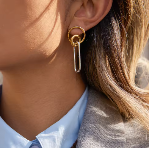 Oria – Linear Geometric Earrings