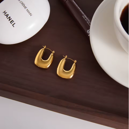 U-Shaped Hoop Earrings